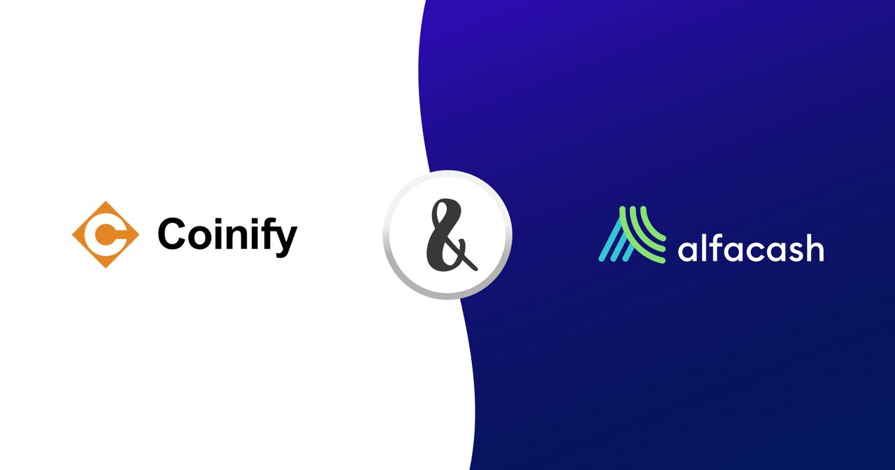 Alfacash partnered with Coinify to improve credit card options