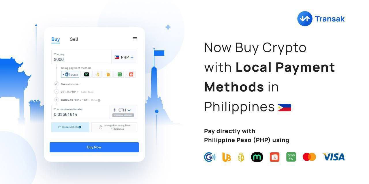 Transak eases crypto purchases by enabling local payment methods in Philippines
