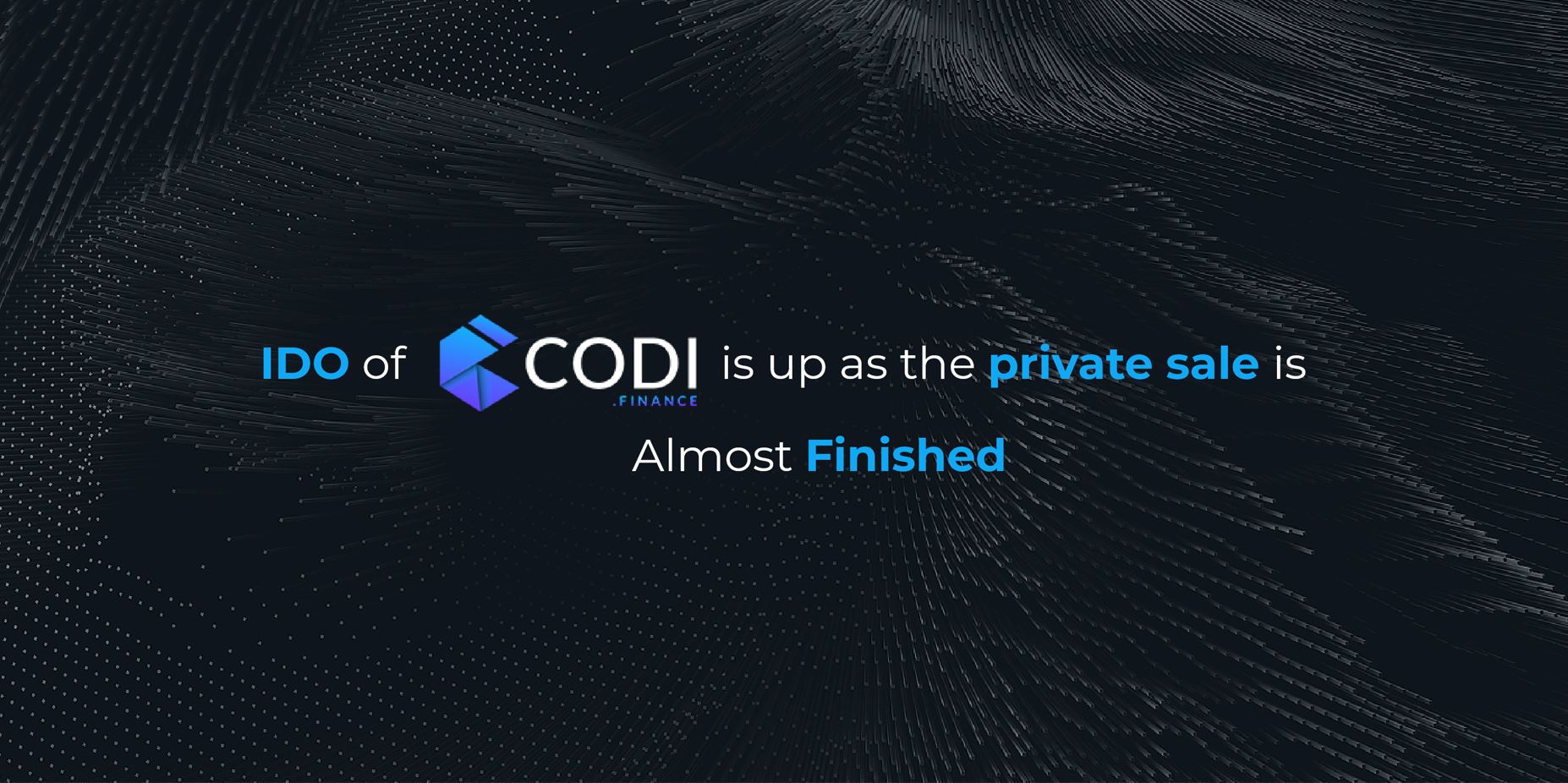 CODI Presents The Beginning Of Ido While The Private Sale Ends On November 14th