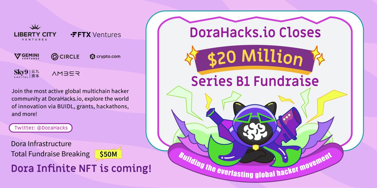 DoraHacks Secures $20 Million In Series B1 Funding From FTX Ventures And Others To Keep Incubating Web3 Startups