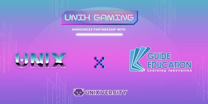 UniX Gaming’s Partnership with Guide: on a Mission to Empower People Through Education and Gaming