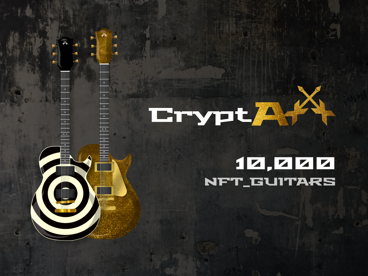 CryptAxx Set to Launch 10,000 NFT Guitars on Ethereum