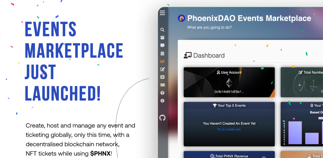 PhoenixDAO Events dApp Launch