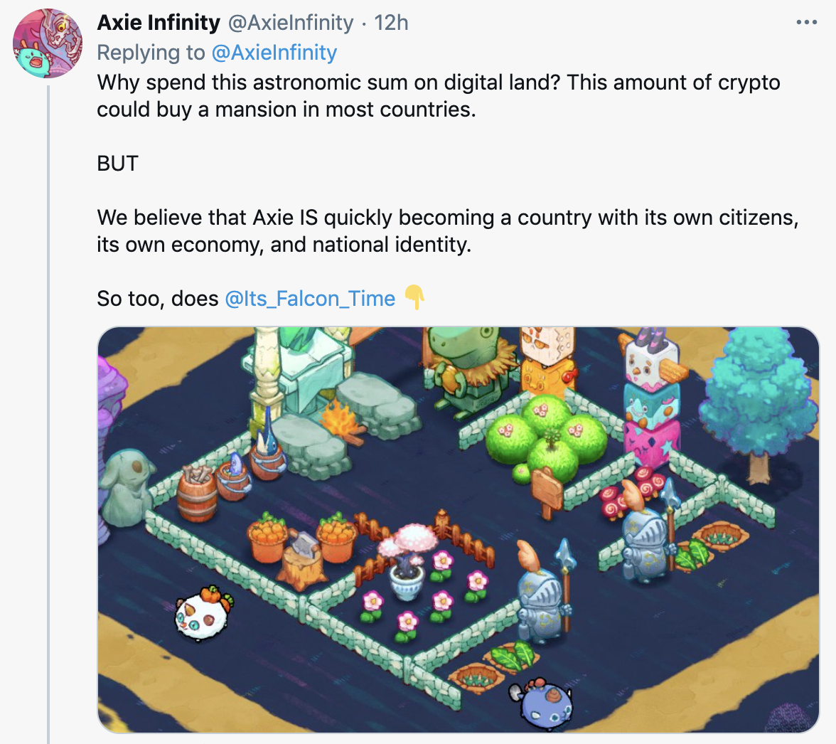 Axie Infinity sells $1.5 million in genesis land plots ...