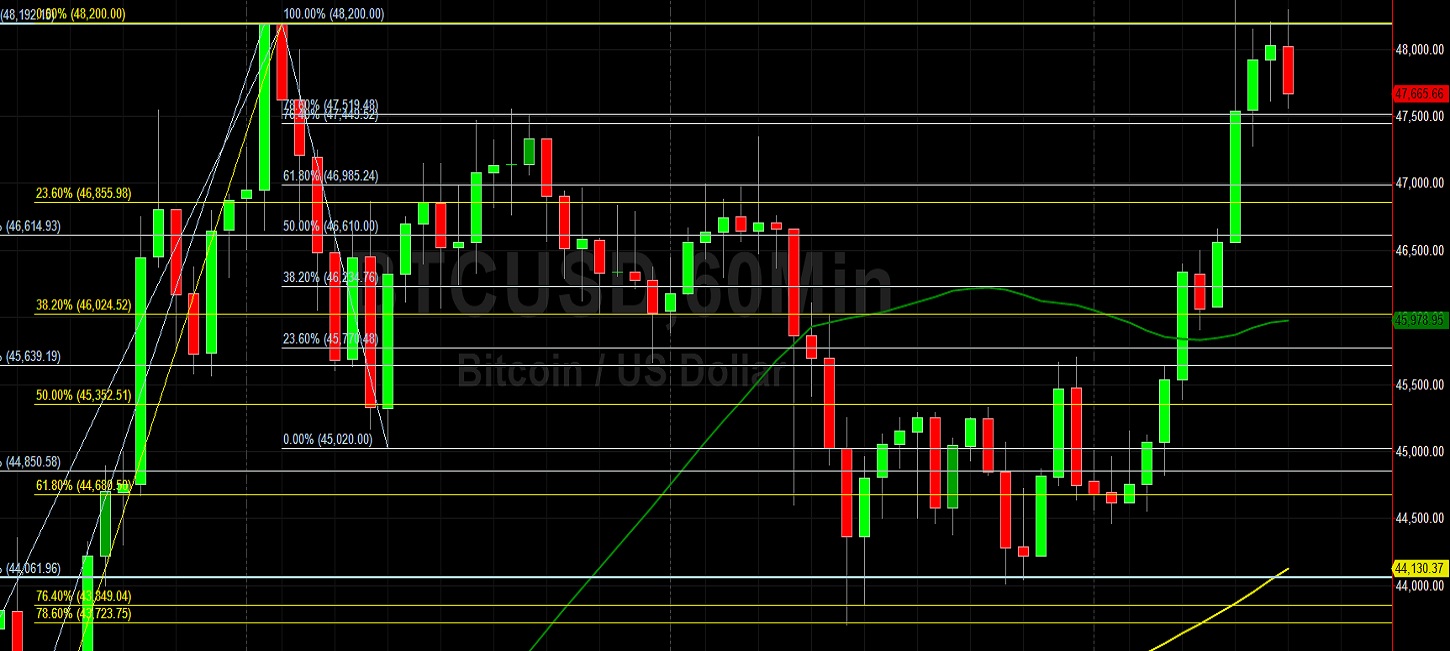 BTC/USD at New All-Time High and Nearing 50000: Sally Ho's Technical Analysis 11 February 2021 BTC