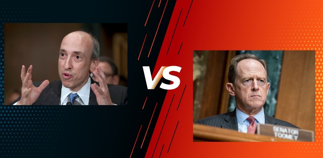 SEC Chair Gary Gensler And Senator Pat Toomey Spar Over Crypto Regulations