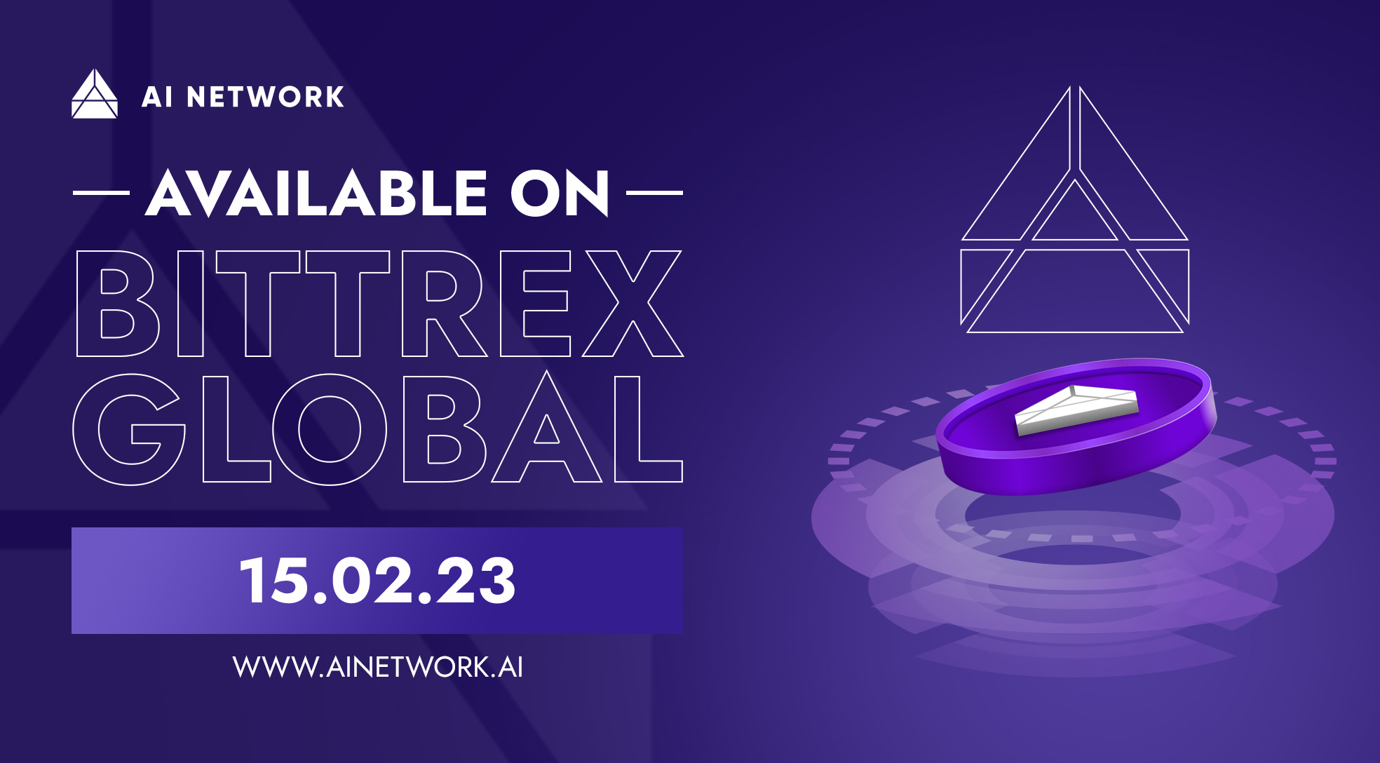 AI Network Celebrates Valentine’s Day with Launch on Bittrex Global
