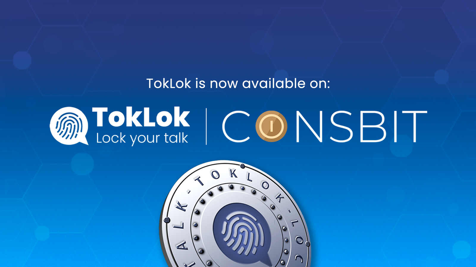 TokLok is now available on Coinsbit.
