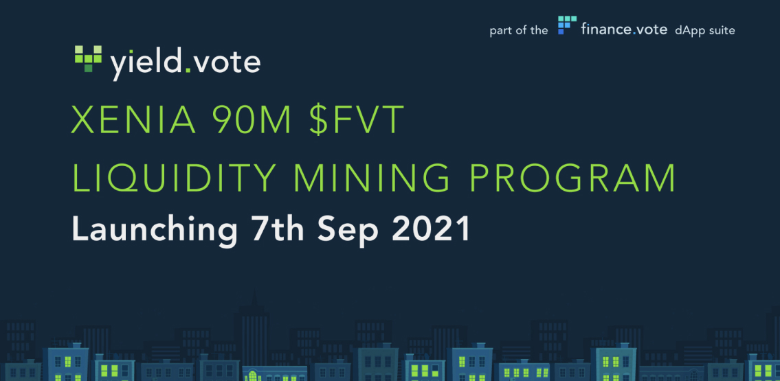 finance.vote announces “Xenia”; a 90 million $FVT liquidity program